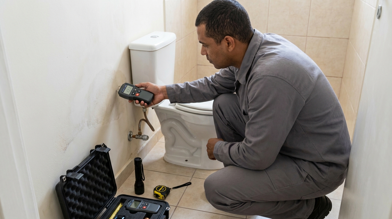Conserto de vazamento em residência em Joinville‑SC